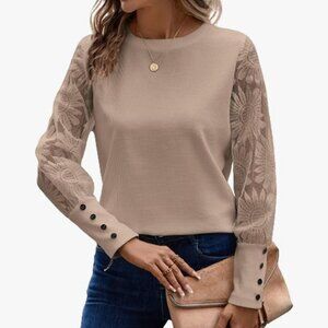 Women's Floral Lace T Shirt